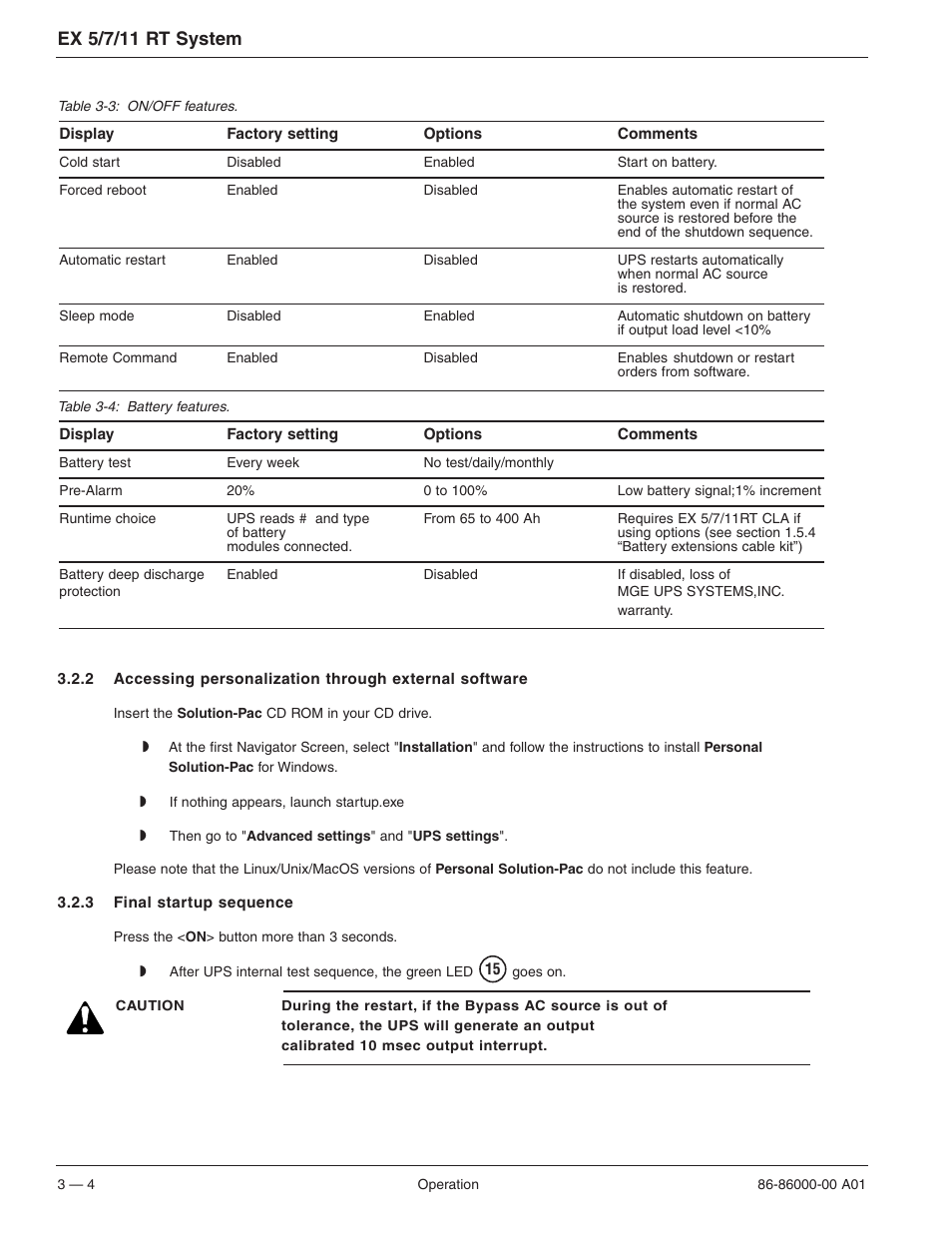 Ex 5/7/11 rt system | MGE UPS Systems EX 7RT User Manual | Page 48 / 72