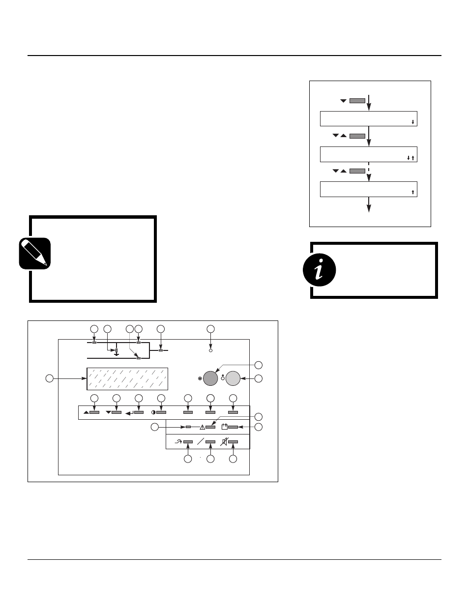 Control-panel display, General organization, Display of messages | User’s manual | MGE UPS Systems Galaxy PW User Manual | Page 23 / 44
