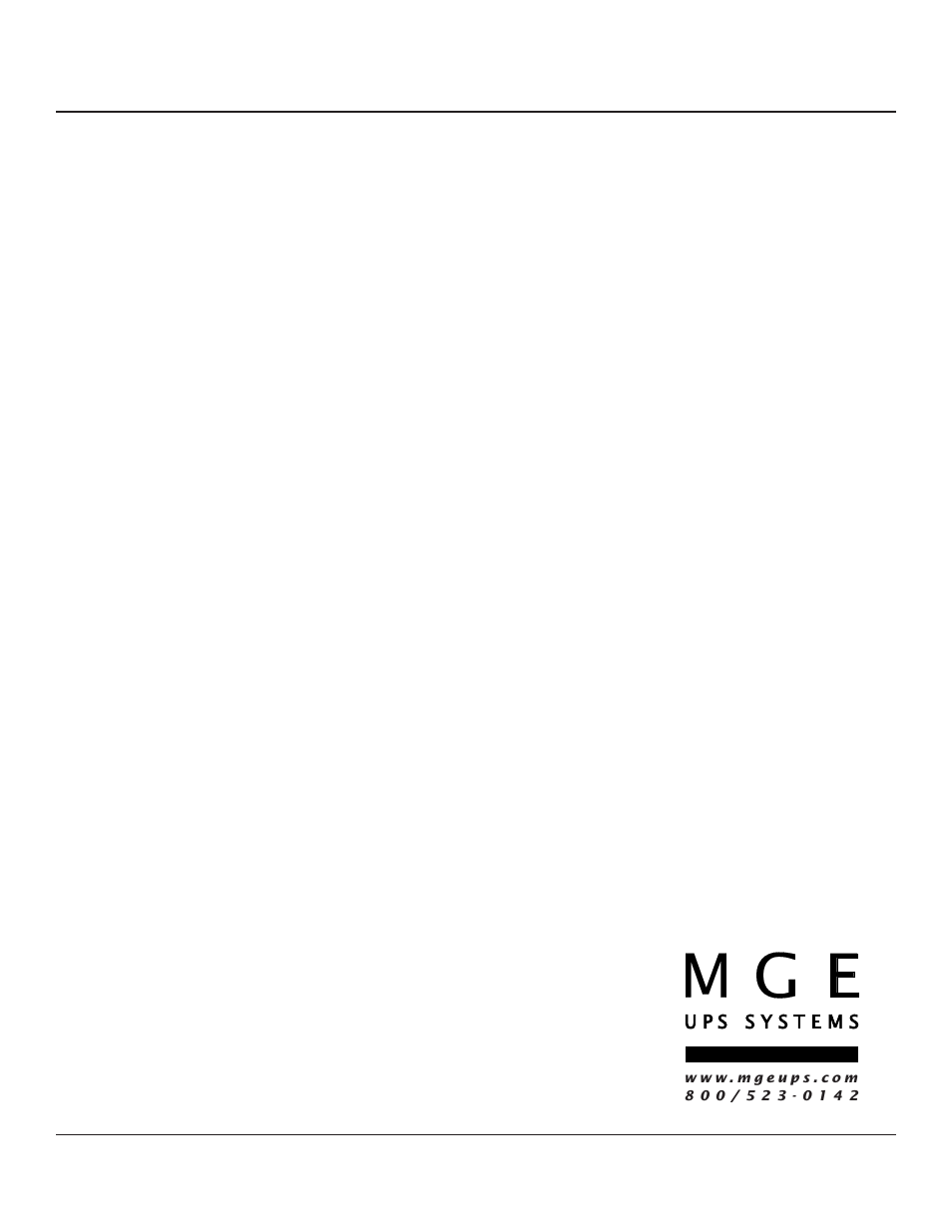 Galaxy pw™ user’s manual | MGE UPS Systems Galaxy PW User Manual | Page 3 / 44