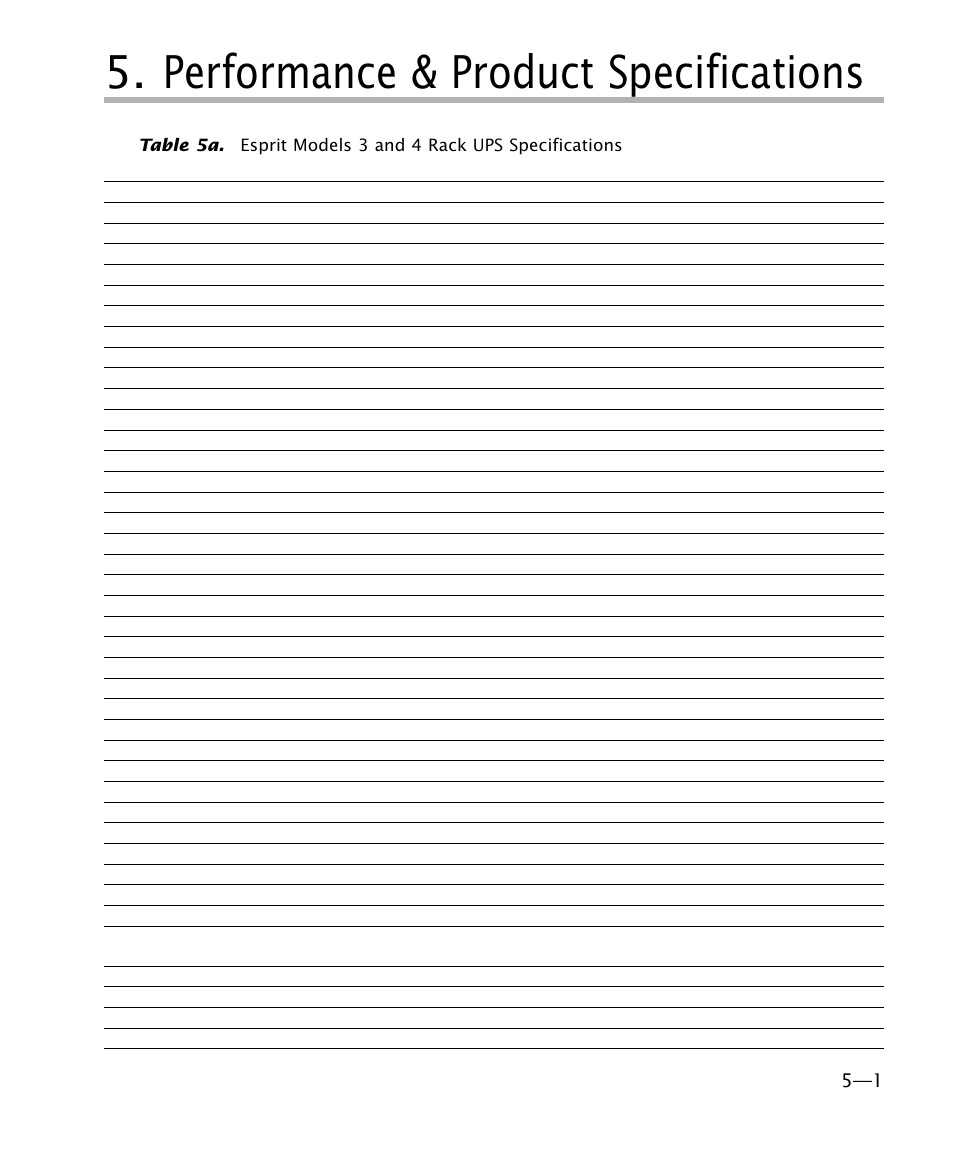 Performance & product specifications | MGE UPS Systems 4 User Manual | Page 21 / 34
