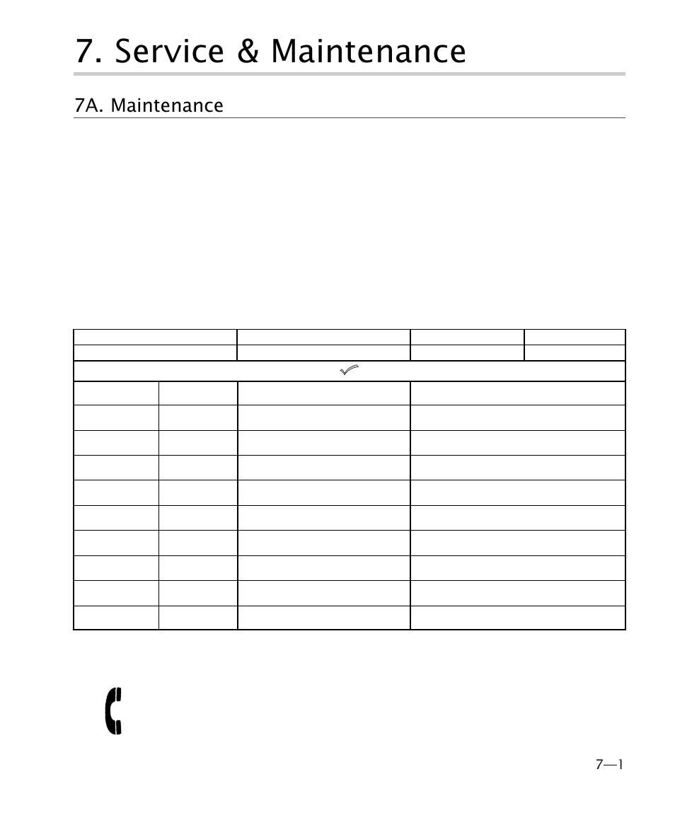 Service & maintenance, 7a. maintenance | MGE UPS Systems 4 User Manual | Page 29 / 34