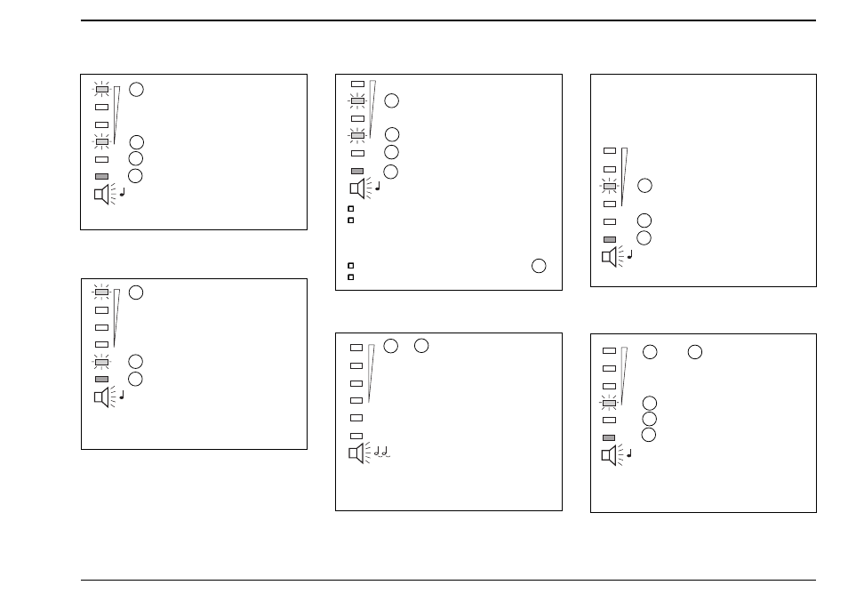 Overload, Operating anomalies, Utility power present | Device fault, Battery fault, Operation on bypass, No utility power present, Battery low | MGE UPS Systems Pulsar TM EX20 User Manual | Page 17 / 18