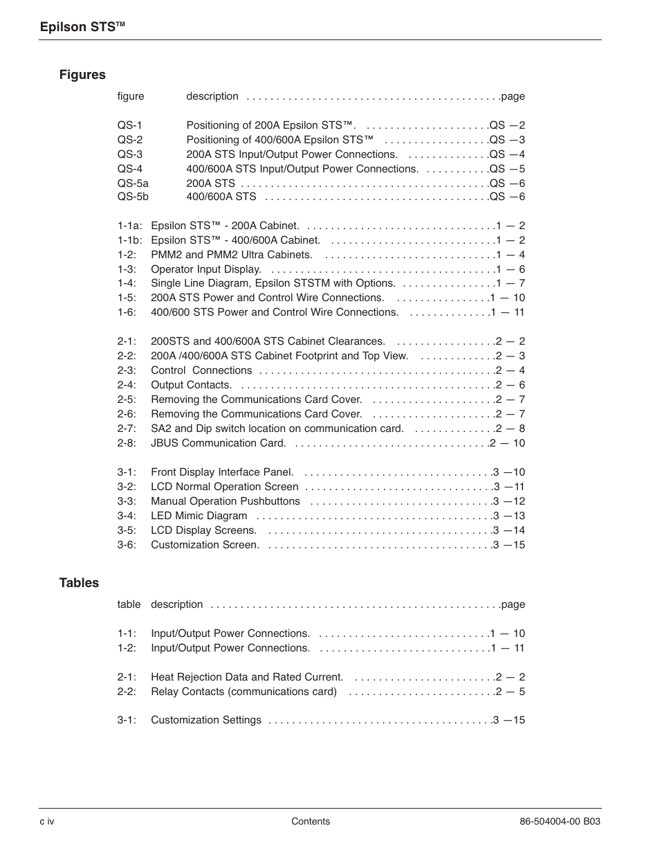 MGE UPS Systems STS 600A User Manual | Page 10 / 66