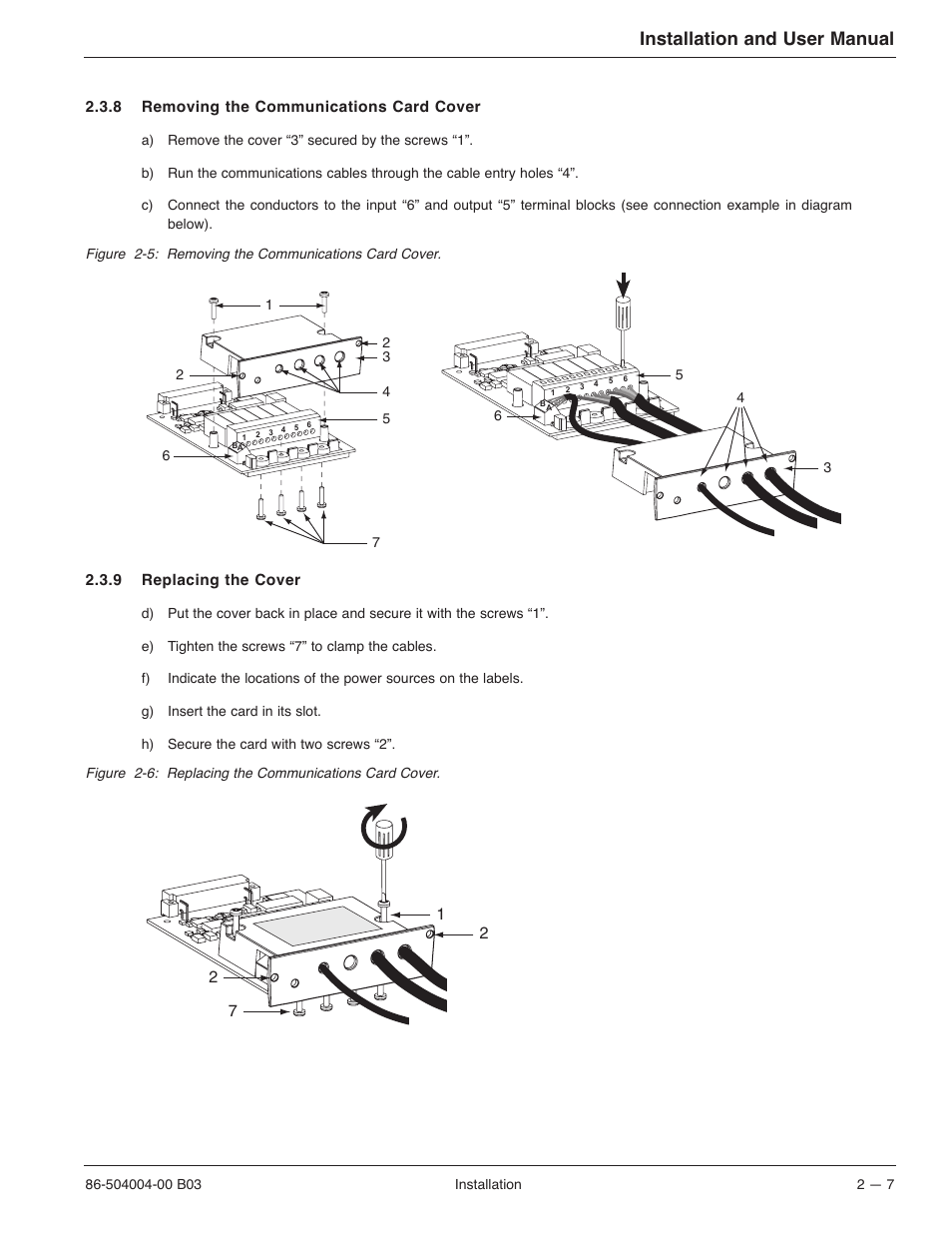 Installation and user manual | MGE UPS Systems STS 600A User Manual | Page 35 / 66