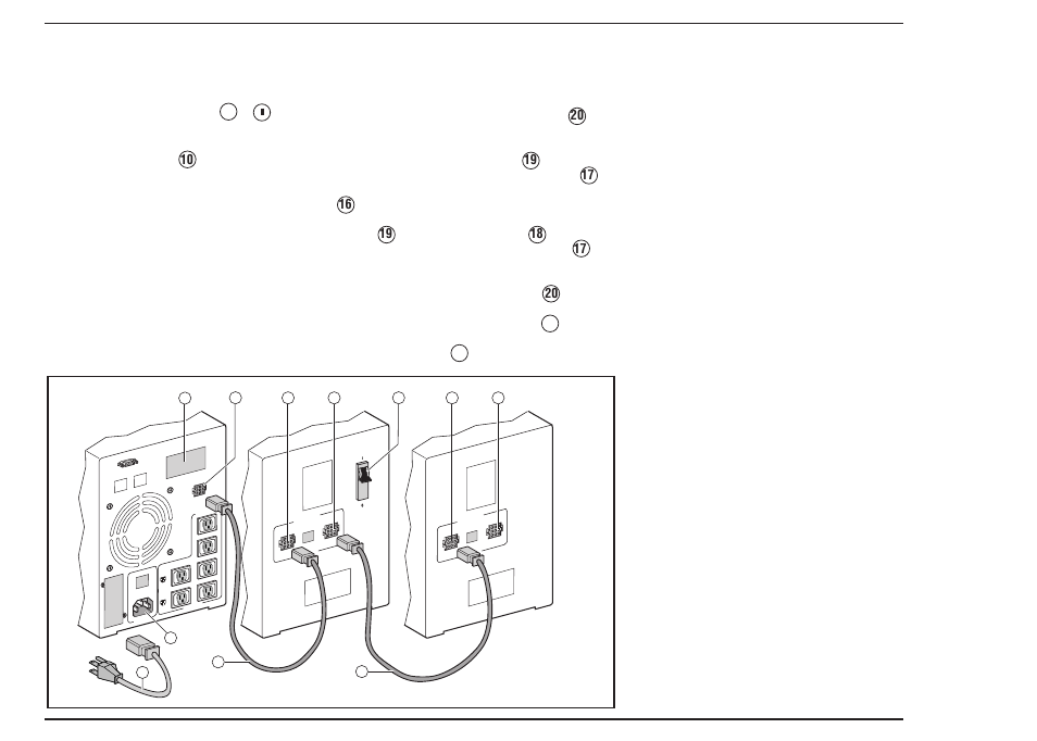 Raccordements | MGE UPS Systems 14+ User Manual | Page 24 / 44