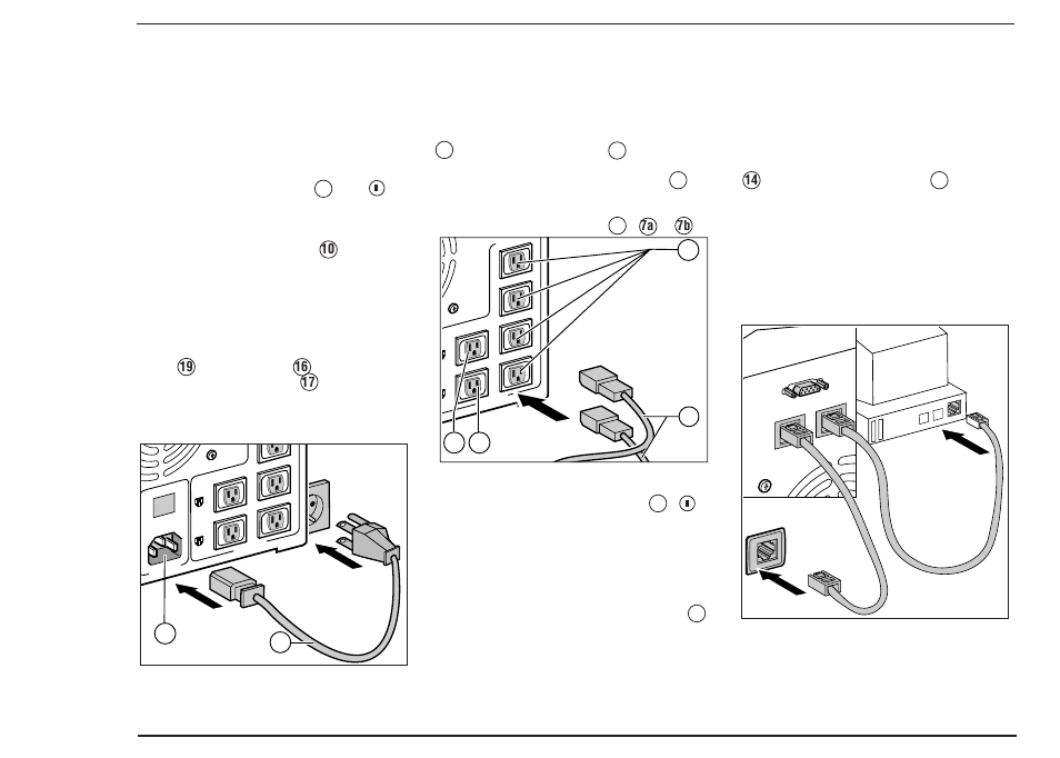 Puesta en servicio, Instalación, Controles previos | Conexiones | MGE UPS Systems 14+ User Manual | Page 35 / 44