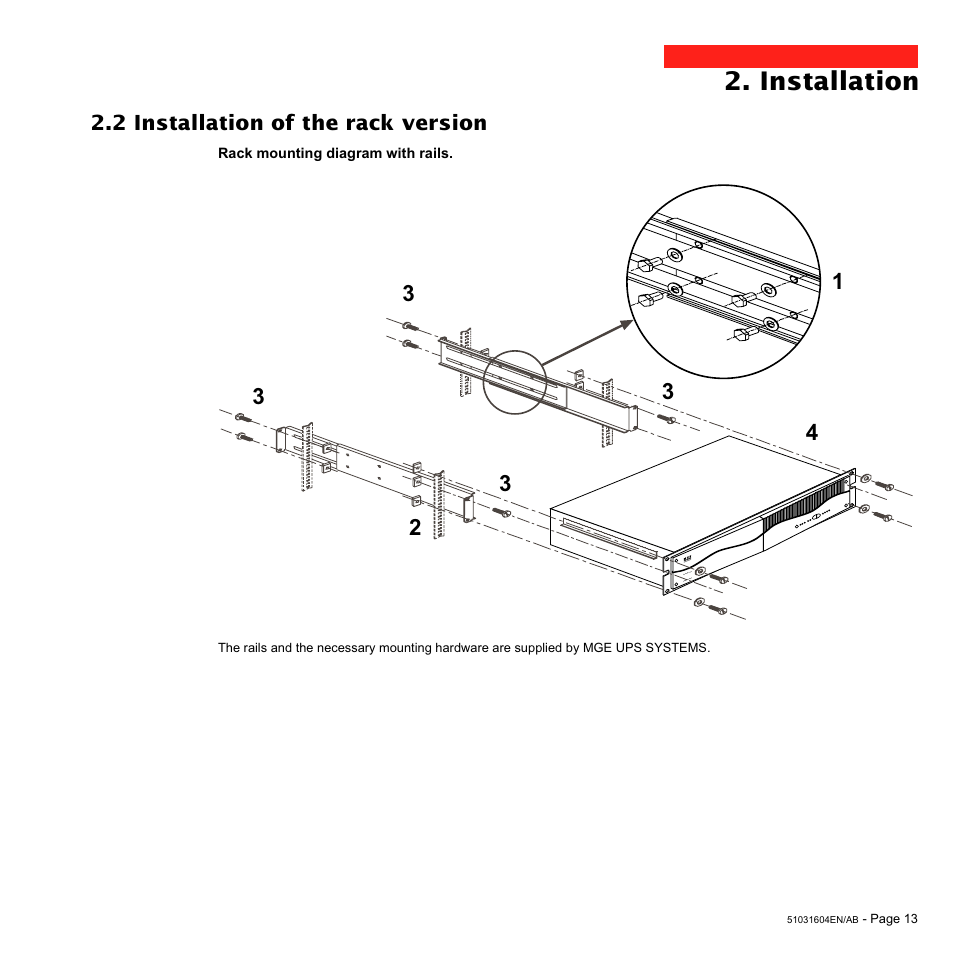 Installation | MGE UPS Systems Pulsar EXtreme 1000C User Manual | Page 13 / 28