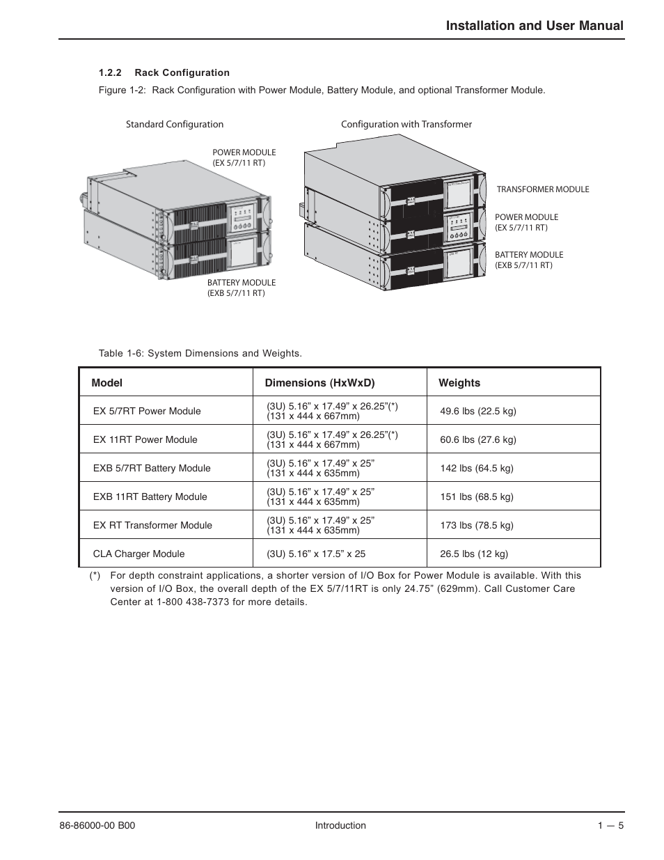 Installation and user manual | MGE UPS Systems EX-7 User Manual | Page 19 / 76