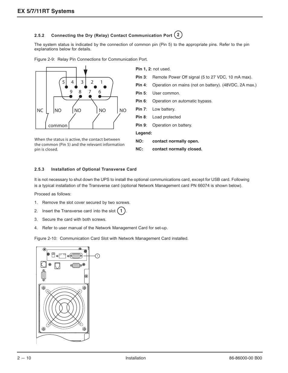Ex 5/7/11rt systems | MGE UPS Systems EX-7 User Manual | Page 36 / 76