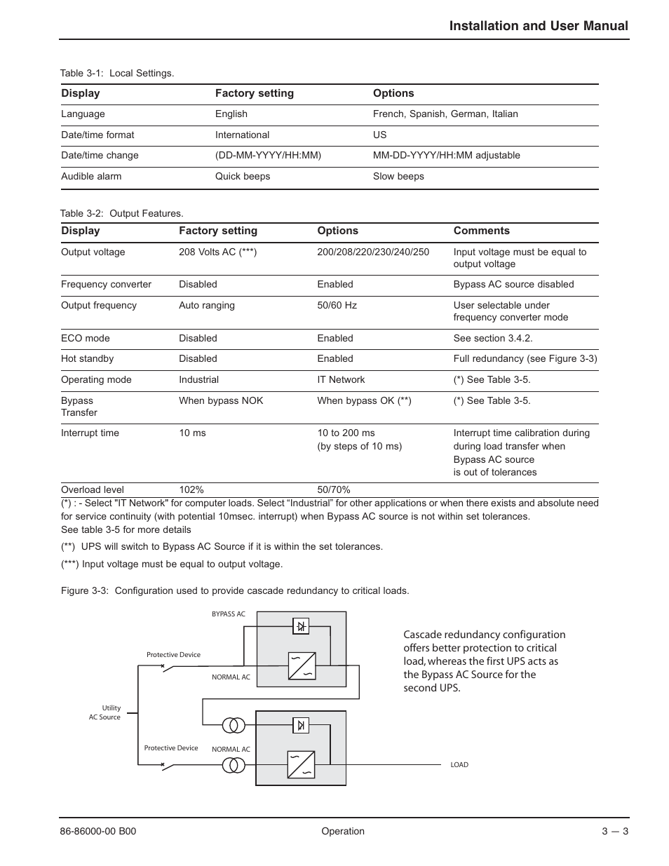 Installation and user manual | MGE UPS Systems EX-7 User Manual | Page 49 / 76