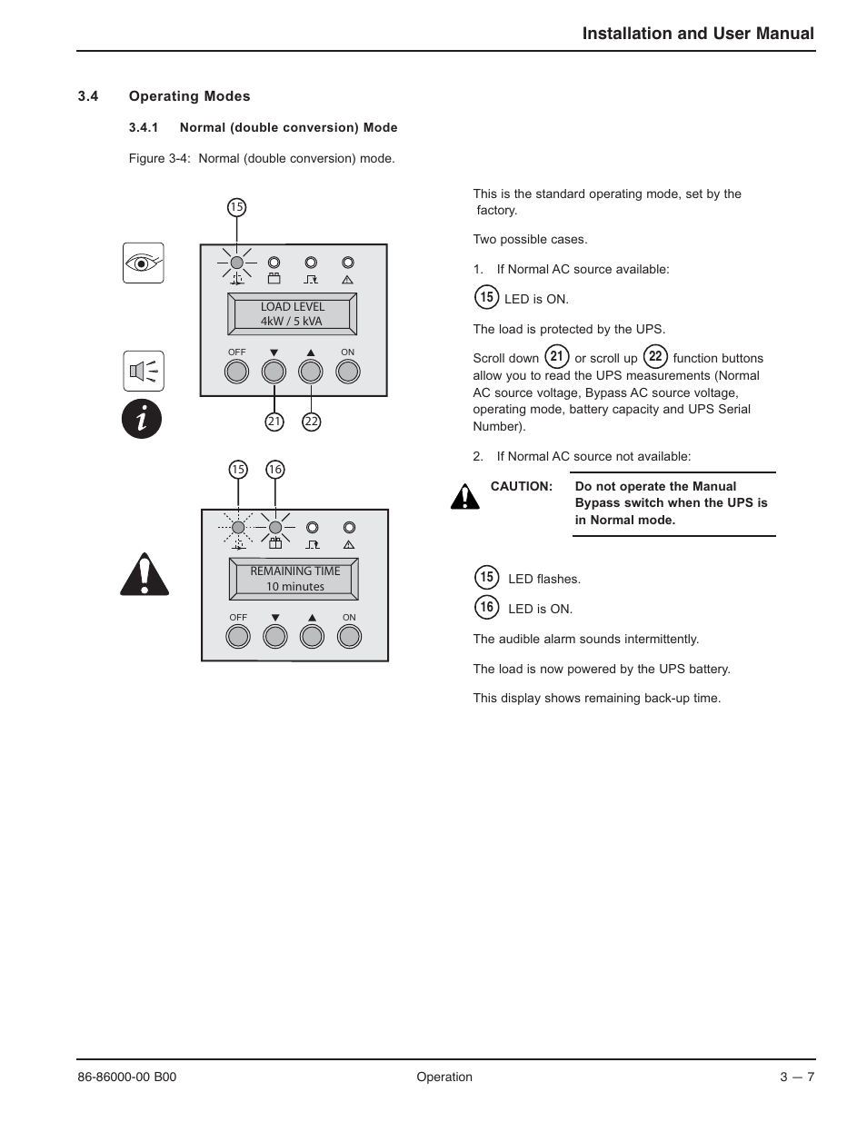 Installation and user manual | MGE UPS Systems EX-7 User Manual | Page 53 / 76