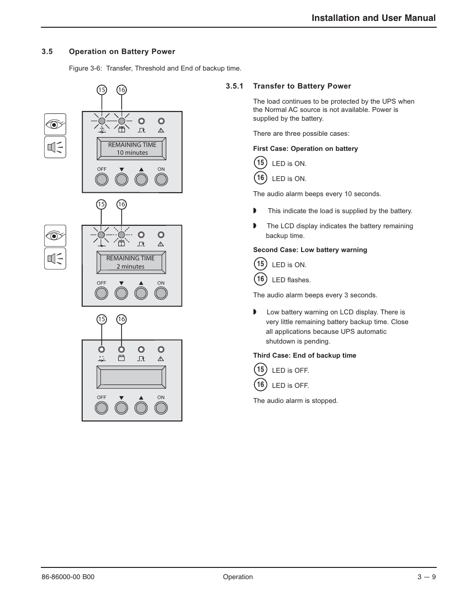 Installation and user manual | MGE UPS Systems EX-7 User Manual | Page 55 / 76