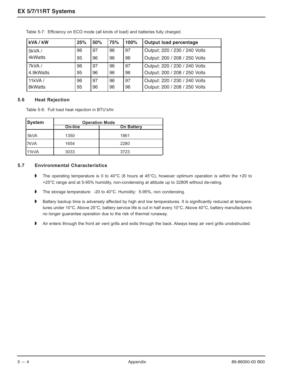MGE UPS Systems EX-7 User Manual | Page 66 / 76