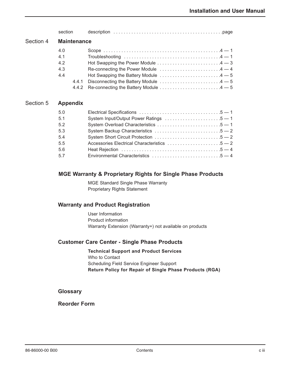 MGE UPS Systems EX-7 User Manual | Page 7 / 76