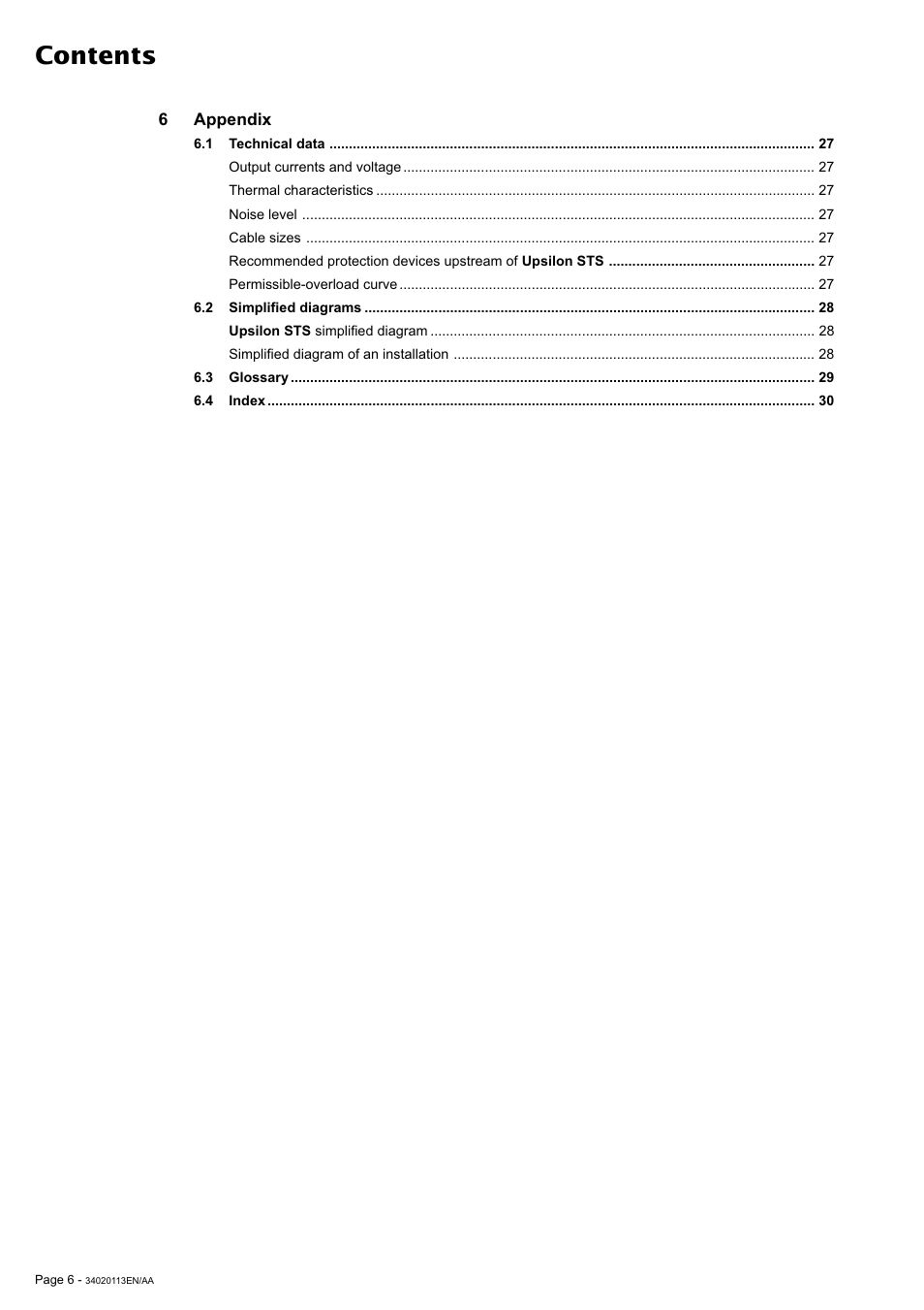 MGE UPS Systems 30A User Manual | Page 6 / 30