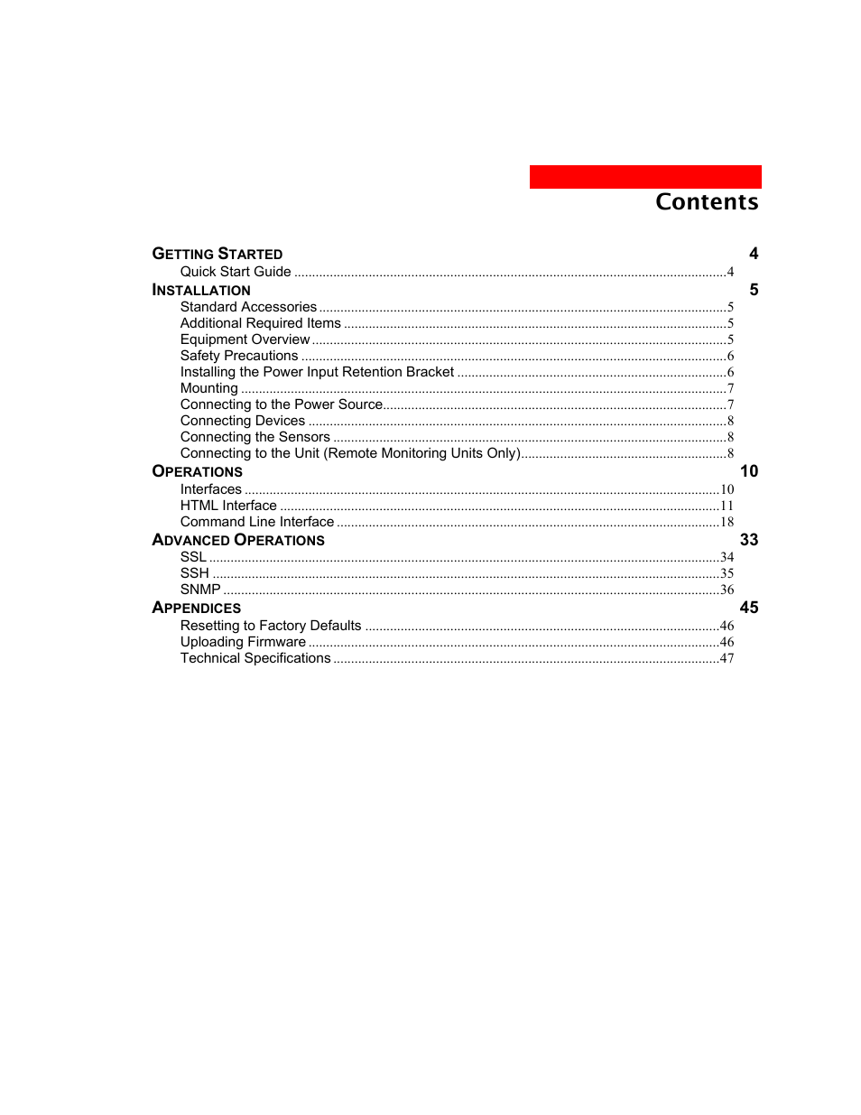 MGE UPS Systems AmpMeter PDU User Manual | Page 3 / 52