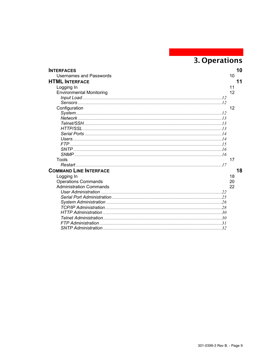 Operations | MGE UPS Systems AmpMeter PDU User Manual | Page 9 / 52