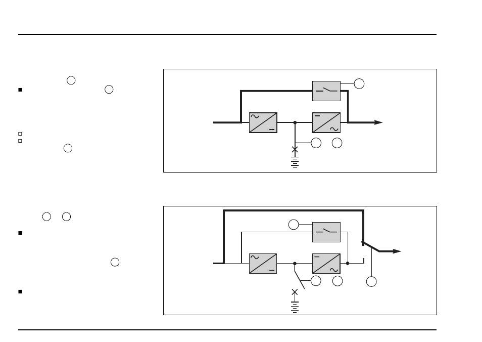 Bediening, Vervolg), Werking van bypass-opties | Handmatige bypass, Automatische bypass | MGE UPS Systems pulsar EX15 User Manual | Page 102 / 106