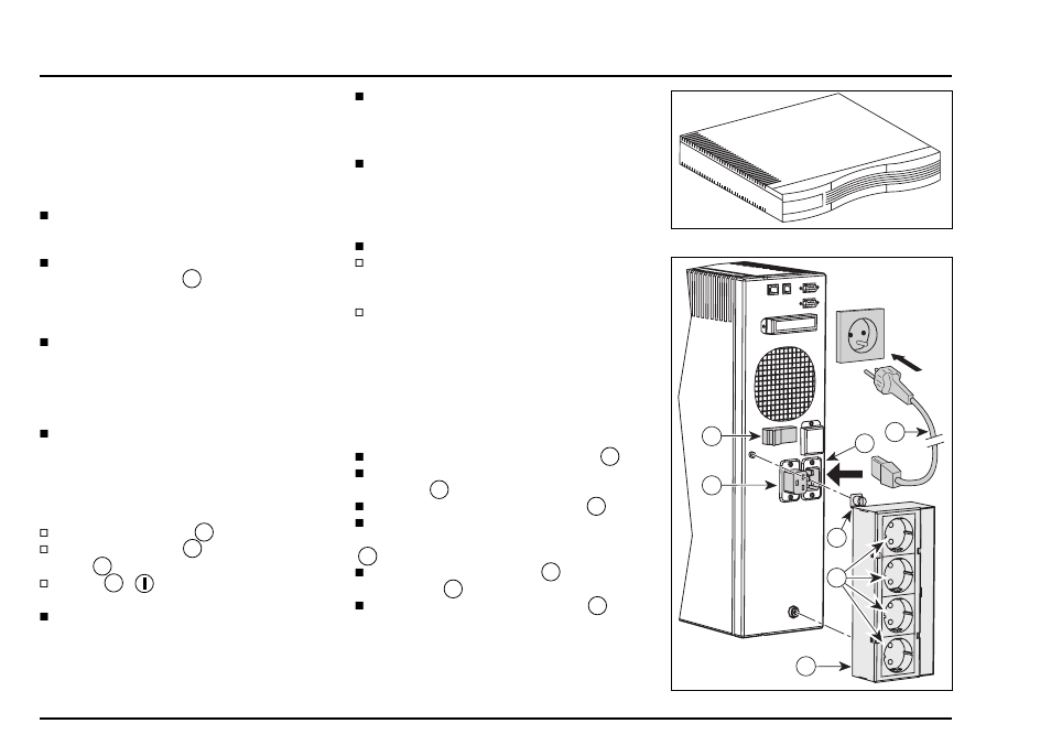 Mise en service, Mise en place, Contrôles préliminaires | Raccordement de pulsar ex, Pulsar ex avec module "prises de sortie | MGE UPS Systems pulsar EX15 User Manual | Page 24 / 106