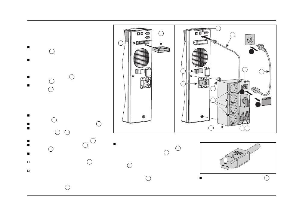 Mise en service, Suite), Mise en place du module by-pass automatique | MGE UPS Systems pulsar EX15 User Manual | Page 25 / 106