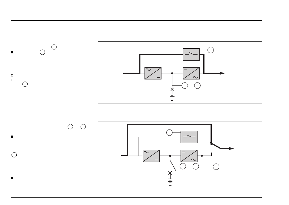 Exploitation, Suite), Fonctionnement des options de by-pass | By-pass automatique, By-pass manuel | MGE UPS Systems pulsar EX15 User Manual | Page 32 / 106