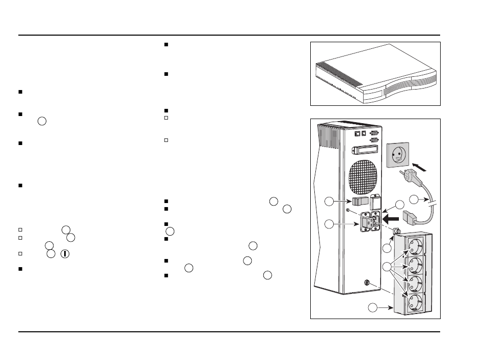 Getting started, Installation, Preliminary checklist | Connecting pulsar ex, Pulsar ex with "output sockets" module | MGE UPS Systems pulsar EX15 User Manual | Page 38 / 106