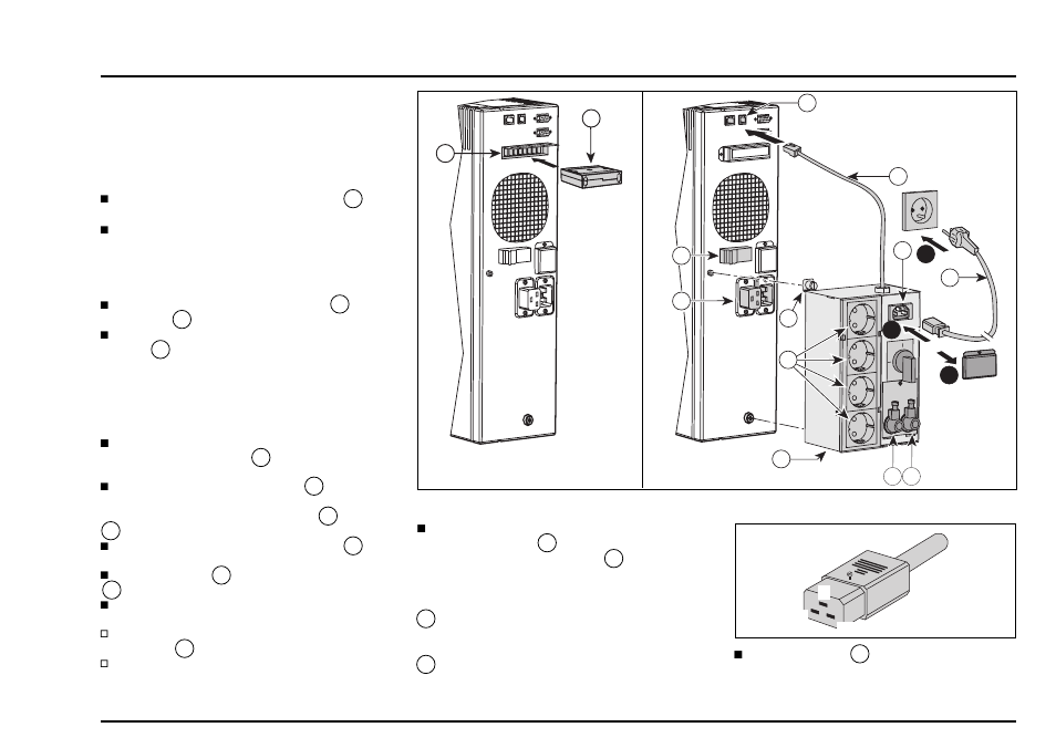 Installation, Fortsetzung), Installation des moduls "automatischer by-pass | MGE UPS Systems pulsar EX15 User Manual | Page 53 / 106