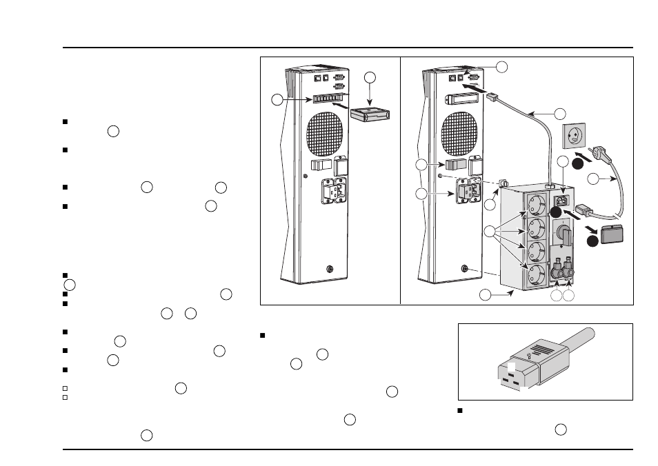 Messa in servizio, Segue), Installazione del modulo "by-pass automatico | MGE UPS Systems pulsar EX15 User Manual | Page 67 / 106