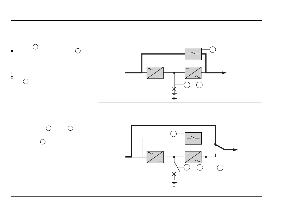 Segue), Funzionamento delle opzioni di by-pass, By-pass manuale | By-pass automatico | MGE UPS Systems pulsar EX15 User Manual | Page 74 / 106