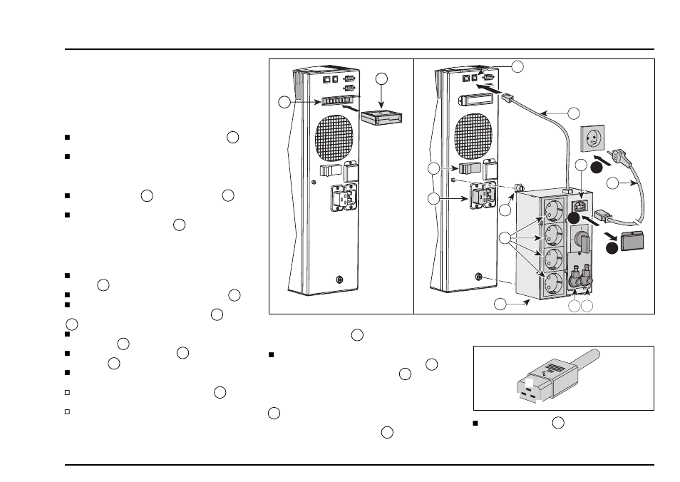 Inbedrijfstellen, Vervolg), Installeren van de automatische bypass module | MGE UPS Systems pulsar EX15 User Manual | Page 95 / 106