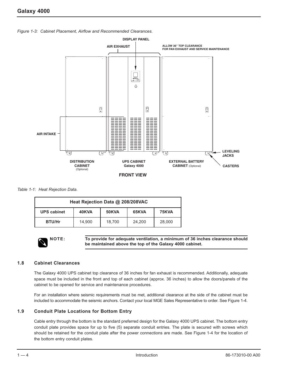 Galaxy 4000 | MGE UPS Systems 40-75KVA User Manual | Page 16 / 56