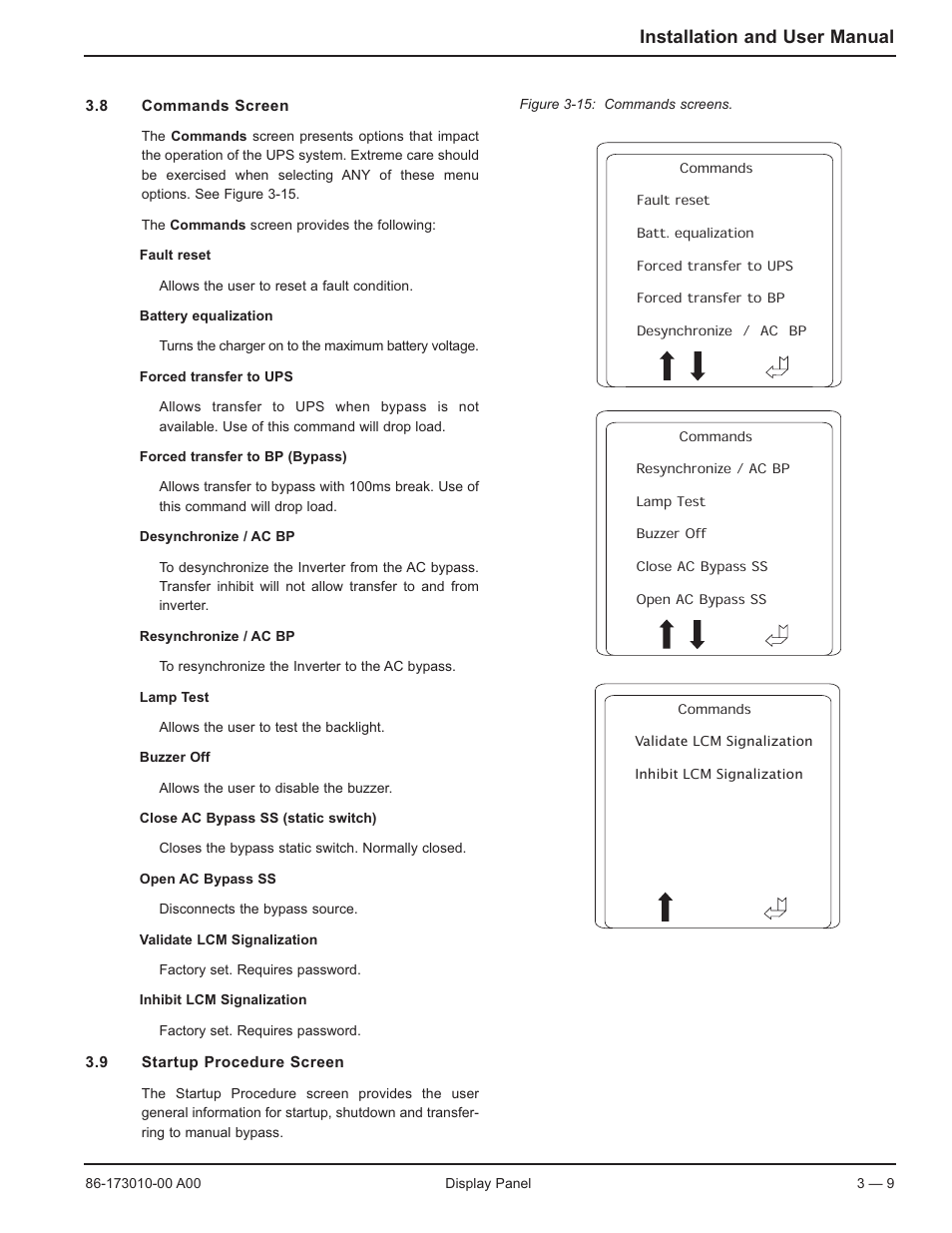 Installation and user manual | MGE UPS Systems 40-75KVA User Manual | Page 35 / 56