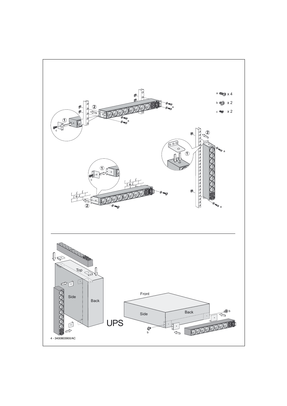 MGE UPS Systems FlexPDU 6 UNI User Manual | Page 4 / 12