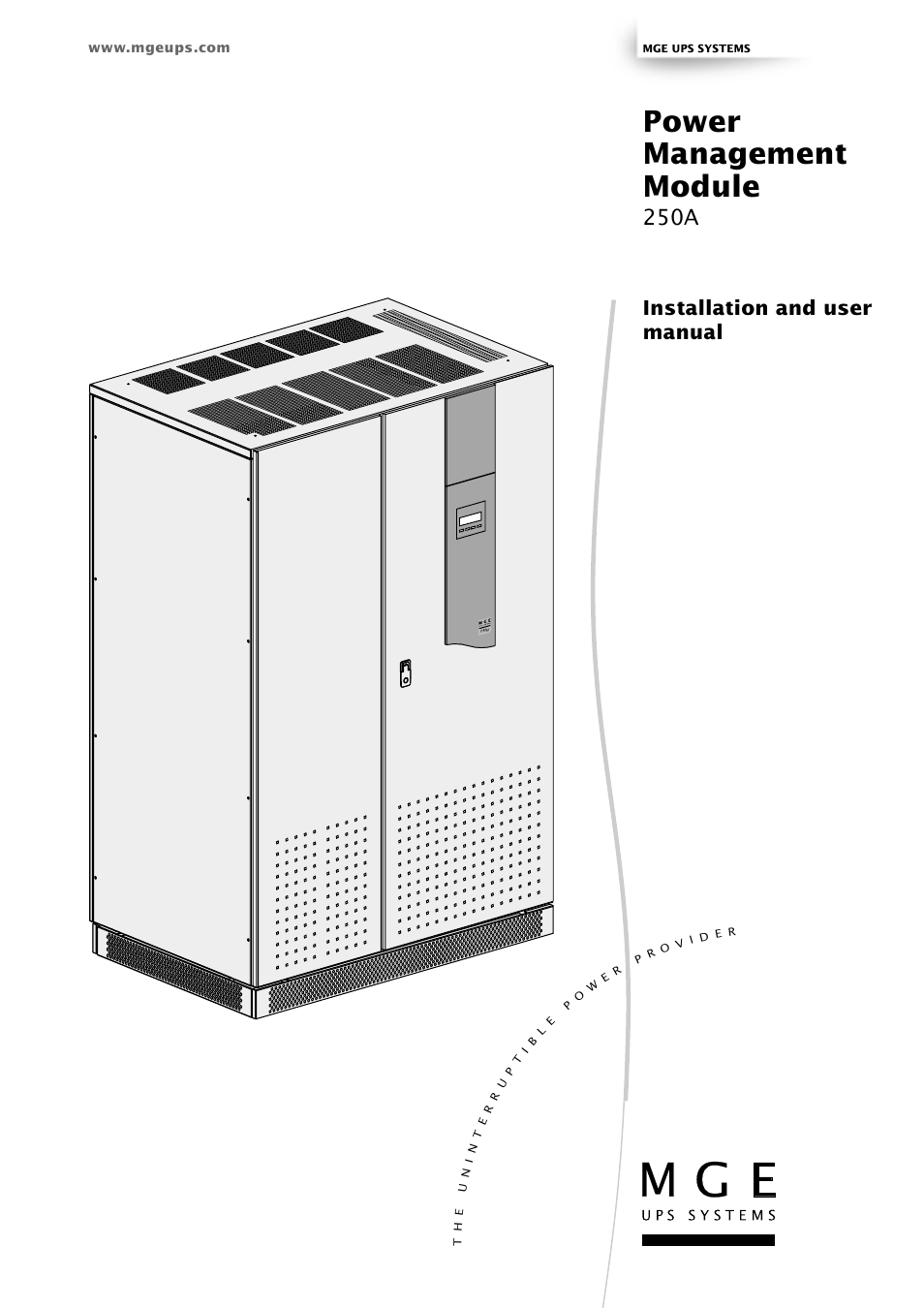 MGE UPS Systems 250A User Manual | 34 pages