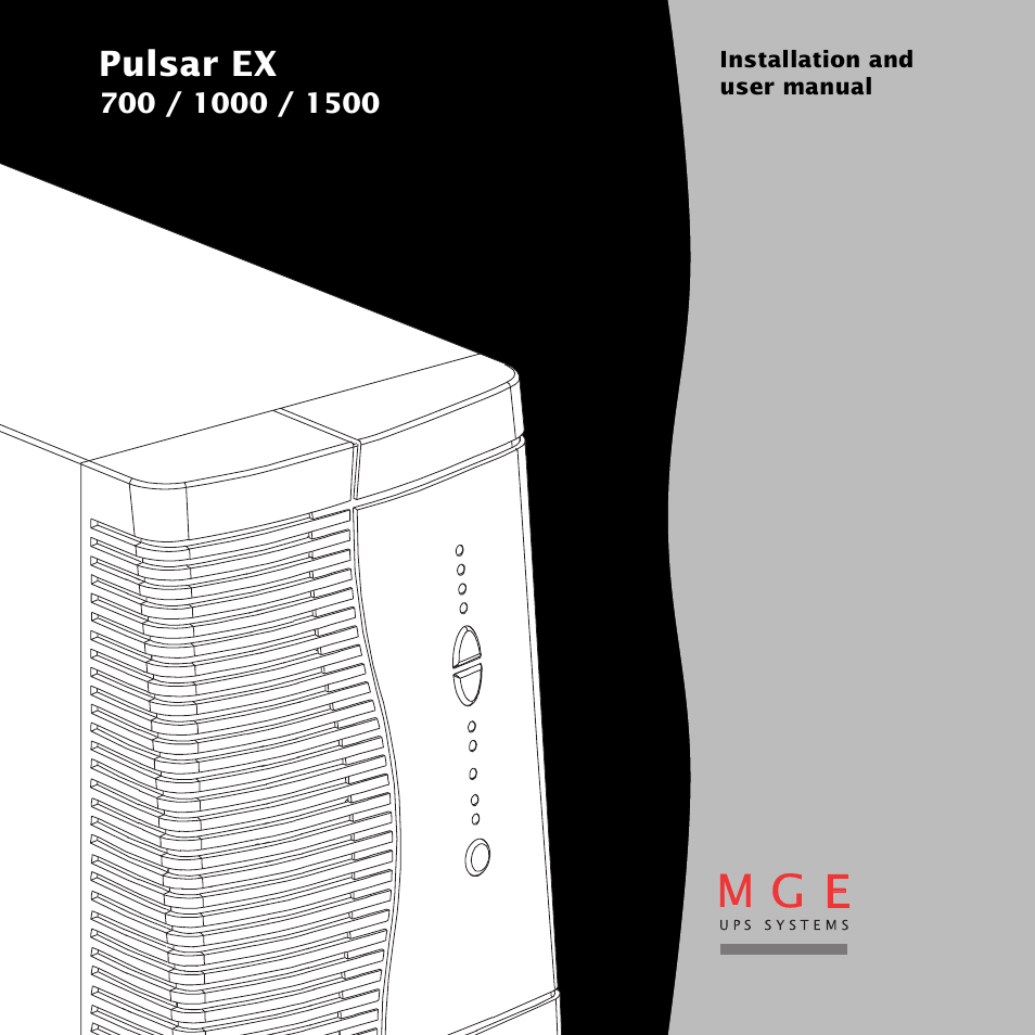 MGE UPS Systems EX 1500 User Manual | 28 pages