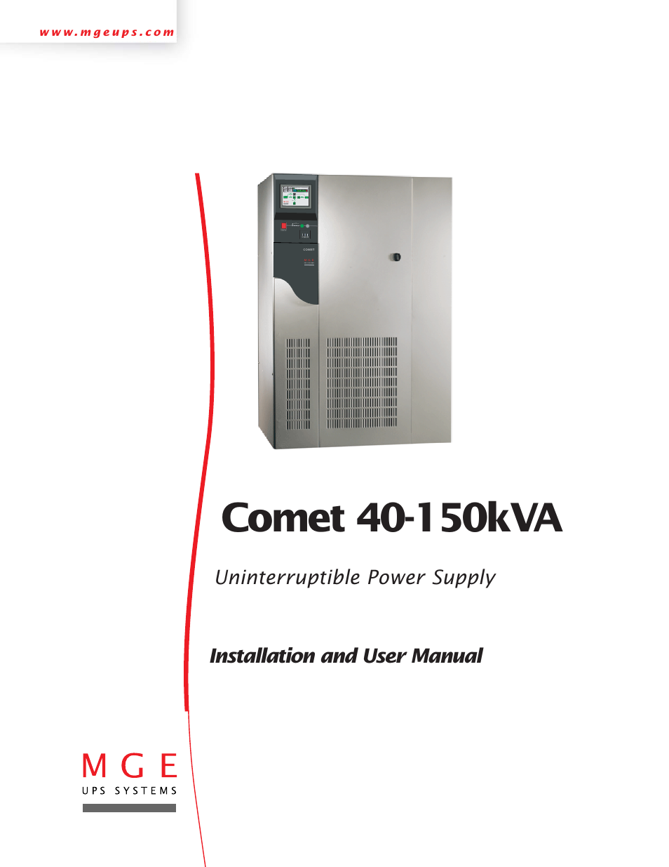 MGE UPS Systems 40-150kVA User Manual | 56 pages