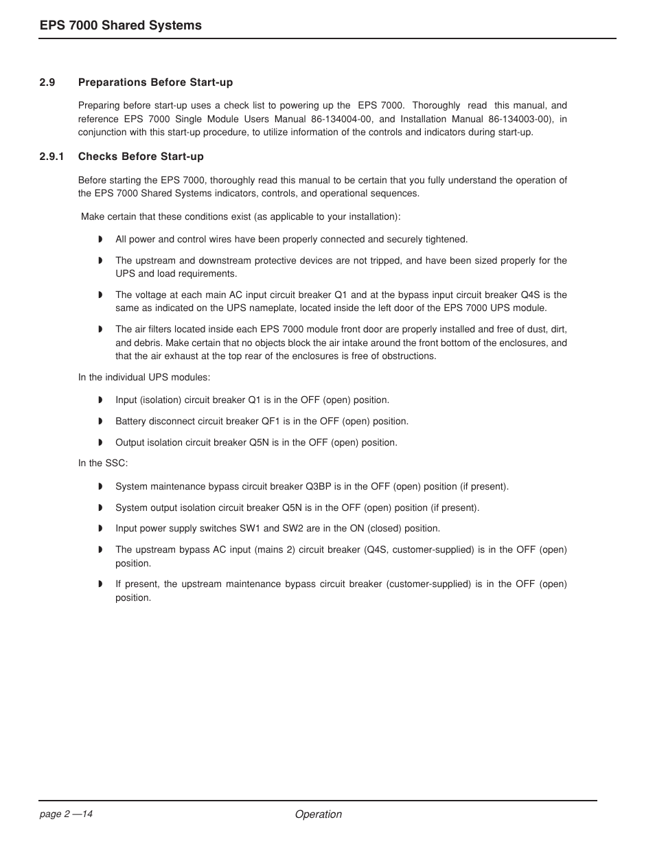 Eps 7000 shared systems | MGE UPS Systems EPS 7000 User Manual | Page 42 / 62