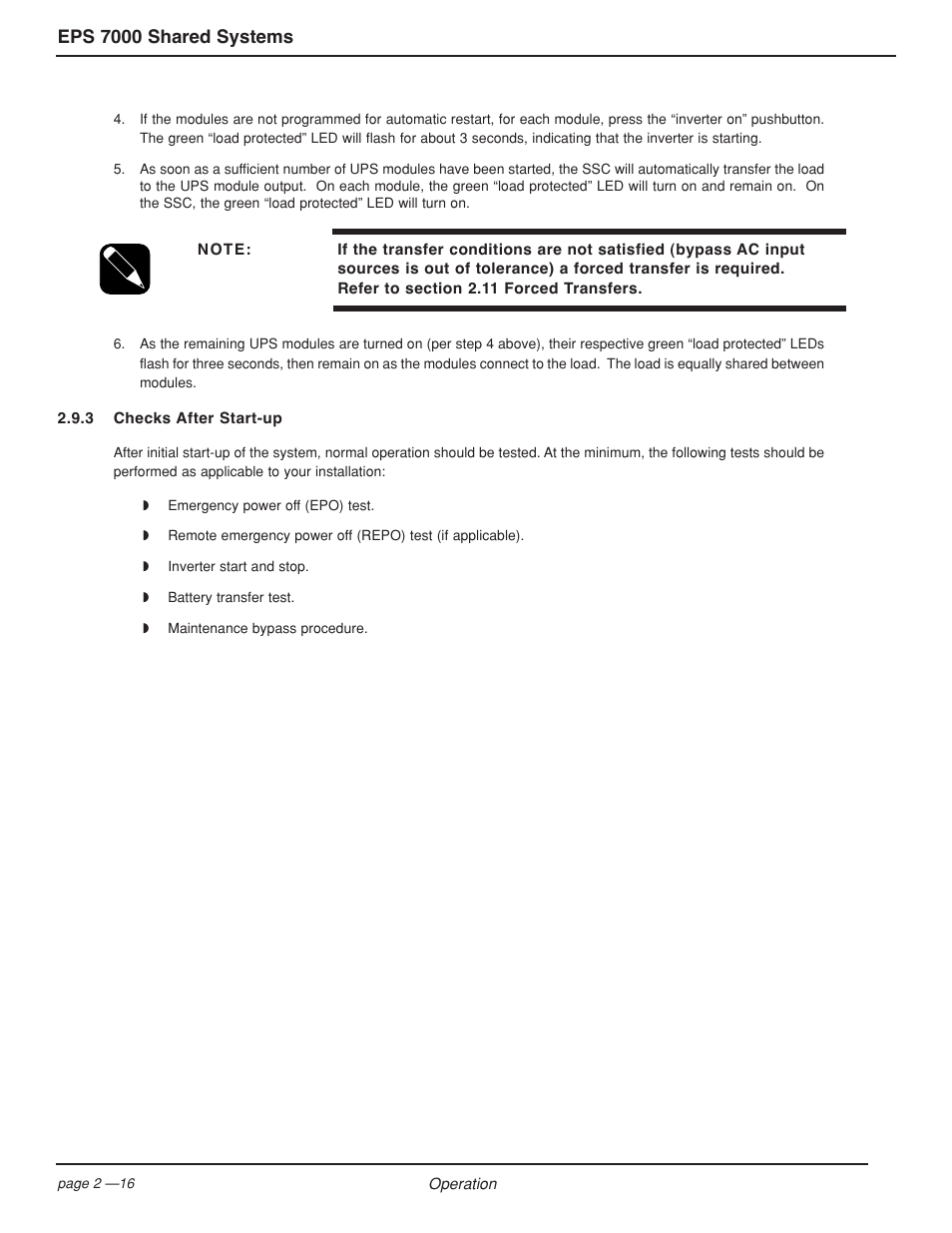 Eps 7000 shared systems | MGE UPS Systems EPS 7000 User Manual | Page 44 / 62