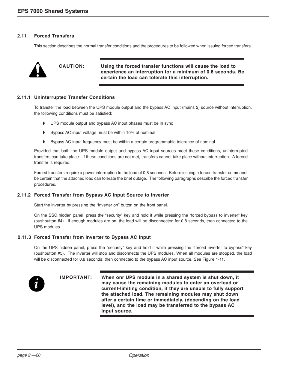 Eps 7000 shared systems | MGE UPS Systems EPS 7000 User Manual | Page 48 / 62