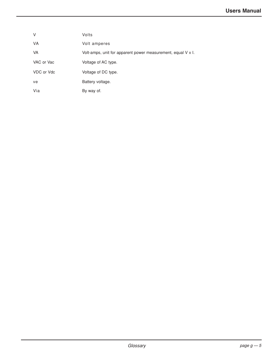 Users manual | MGE UPS Systems EPS 7000 User Manual | Page 57 / 62