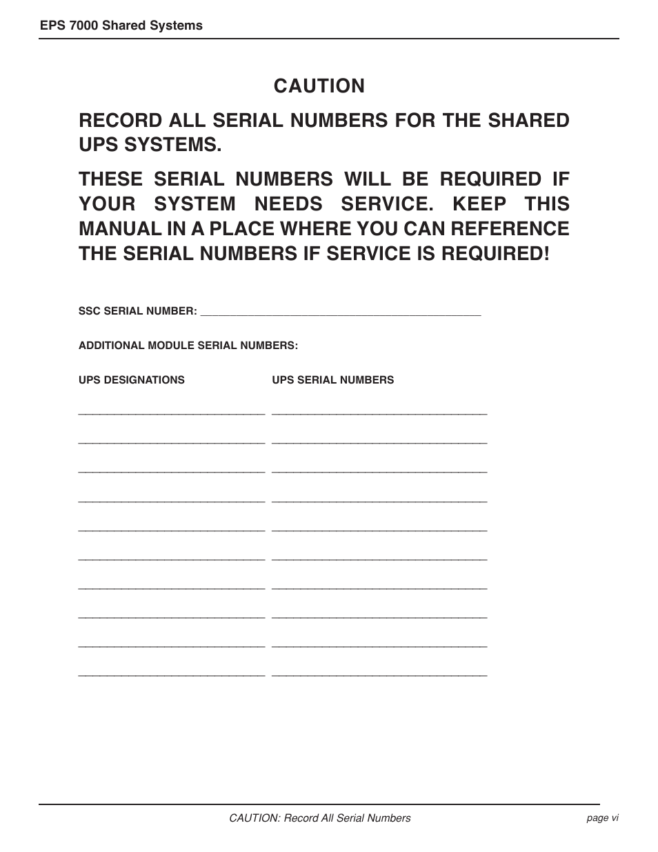 MGE UPS Systems EPS 7000 User Manual | Page 6 / 62