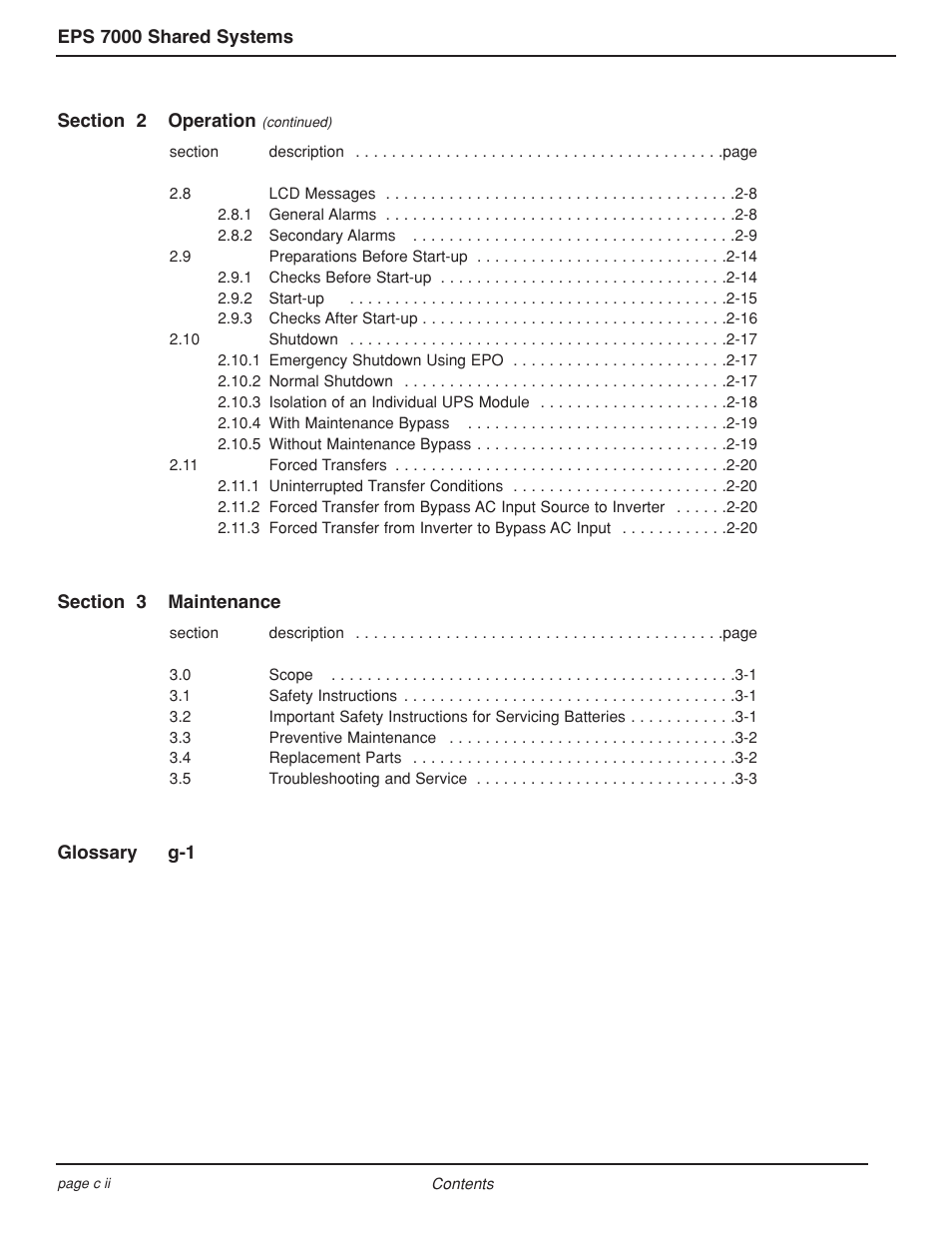 MGE UPS Systems EPS 7000 User Manual | Page 8 / 62