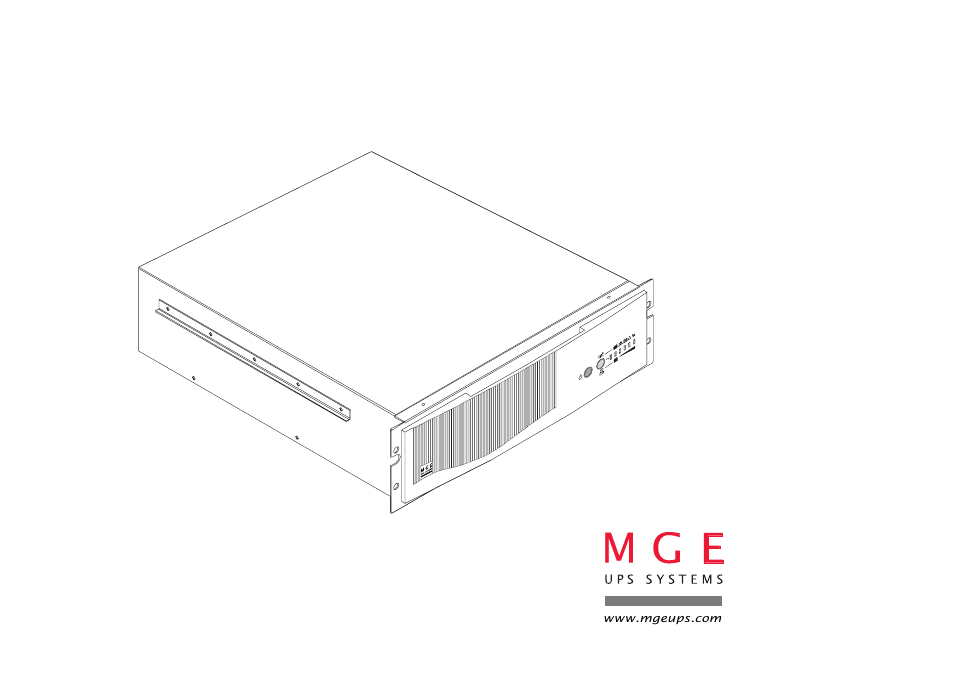 MGE UPS Systems EXB10Rack User Manual | 22 pages