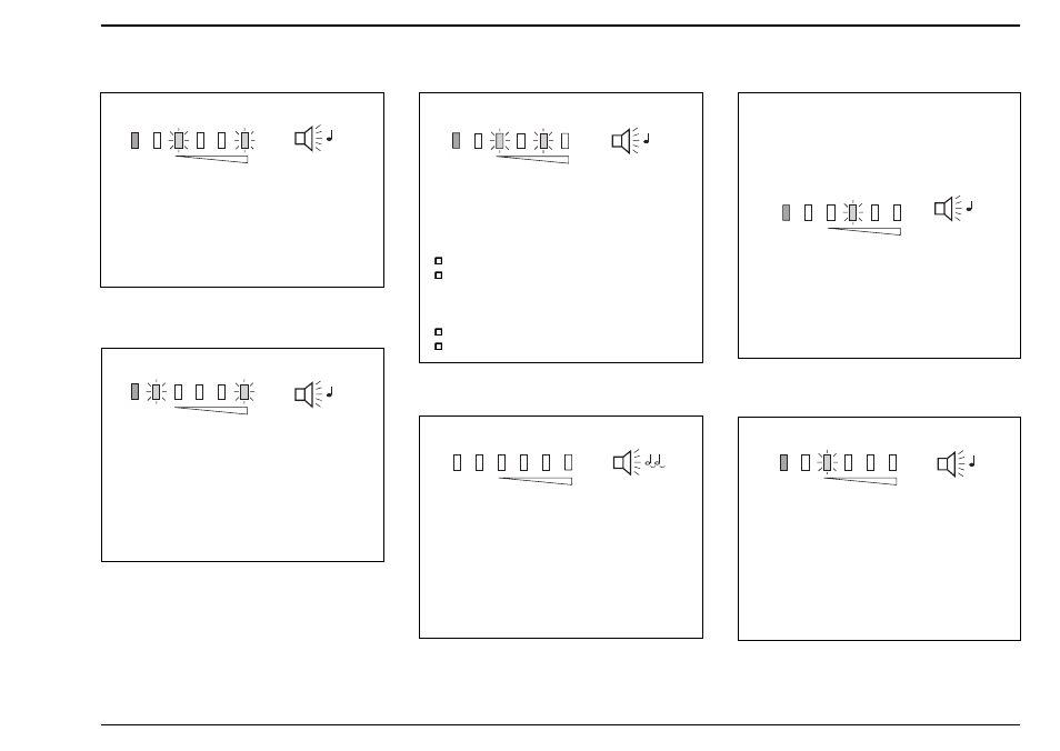 Overload, Operating anomalies, Utility power present | Device fault, Battery fault, Operation on bypass, No utility power present, Battery low | MGE UPS Systems EXB10Rack User Manual | Page 19 / 22