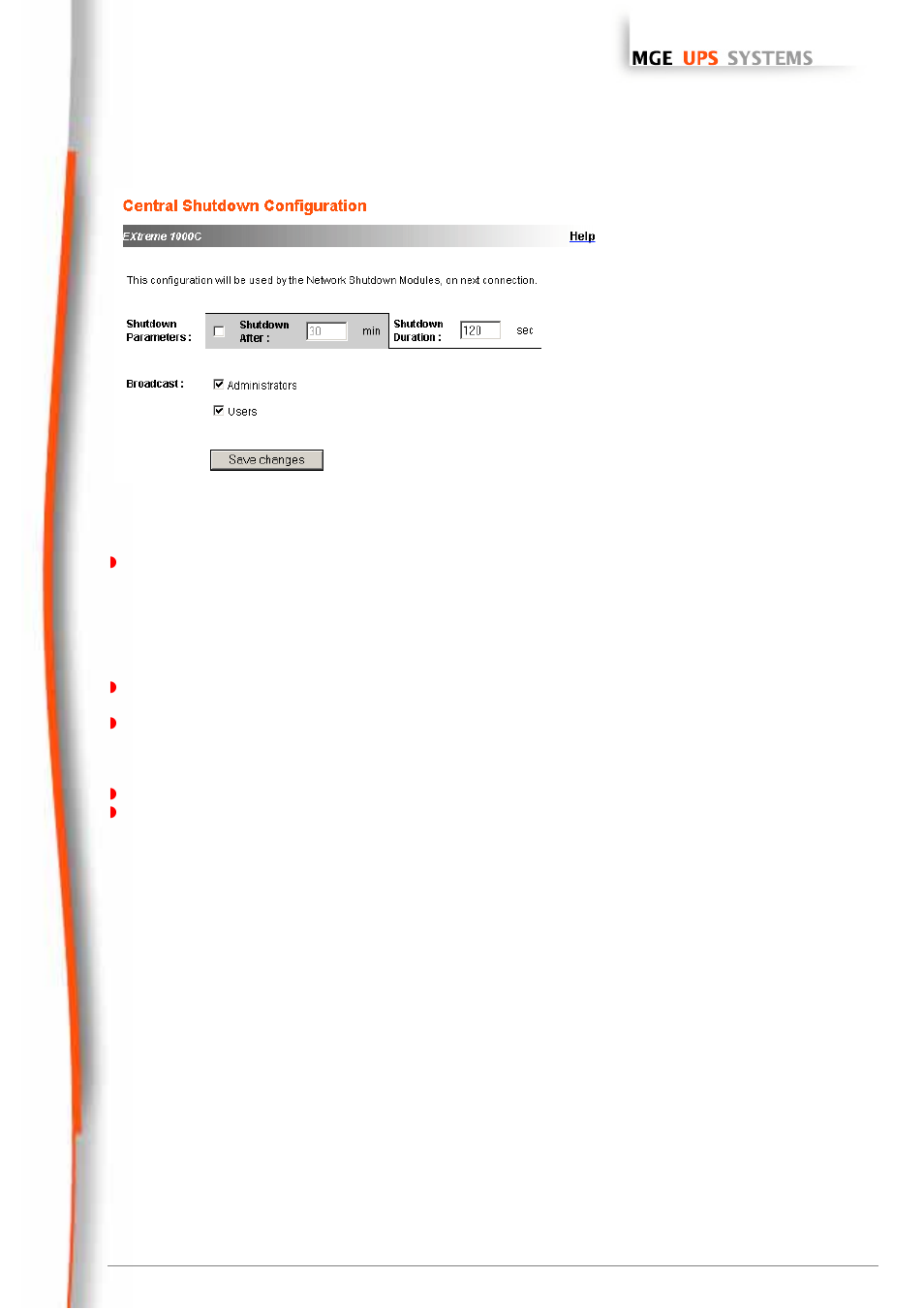 Access control, Network management cards, User manual | MGE UPS Systems 66074 User Manual | Page 37 / 69