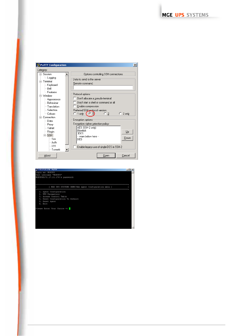 Network management cards, User manual | MGE UPS Systems 66074 User Manual | Page 61 / 69