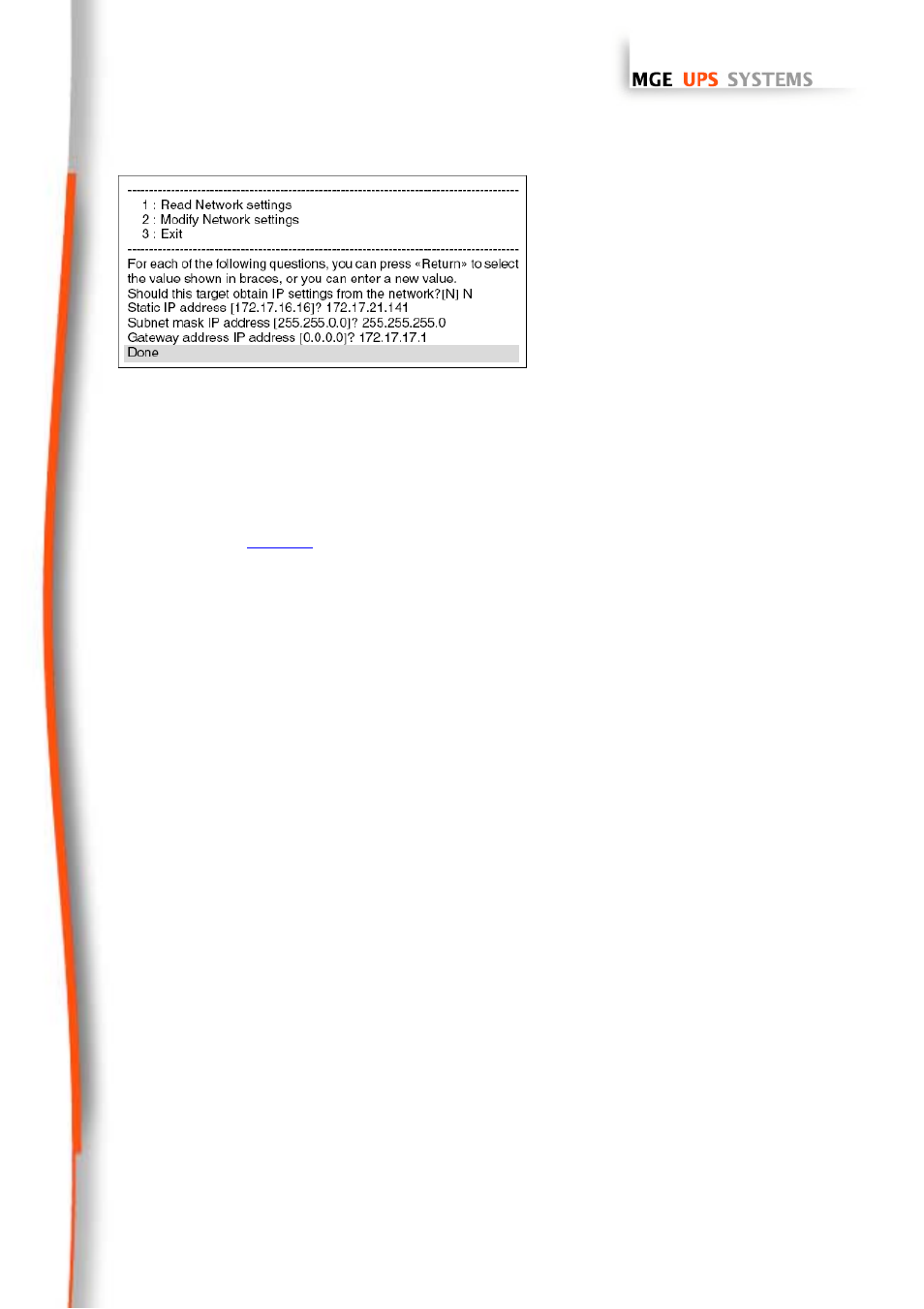 Test after configuration, 2 test after configuration | MGE UPS Systems 66102 User Manual | Page 13 / 63