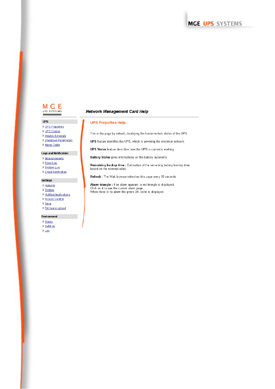 On-line help, 2 on-line help | MGE UPS Systems 66102 User Manual | Page 17 / 63