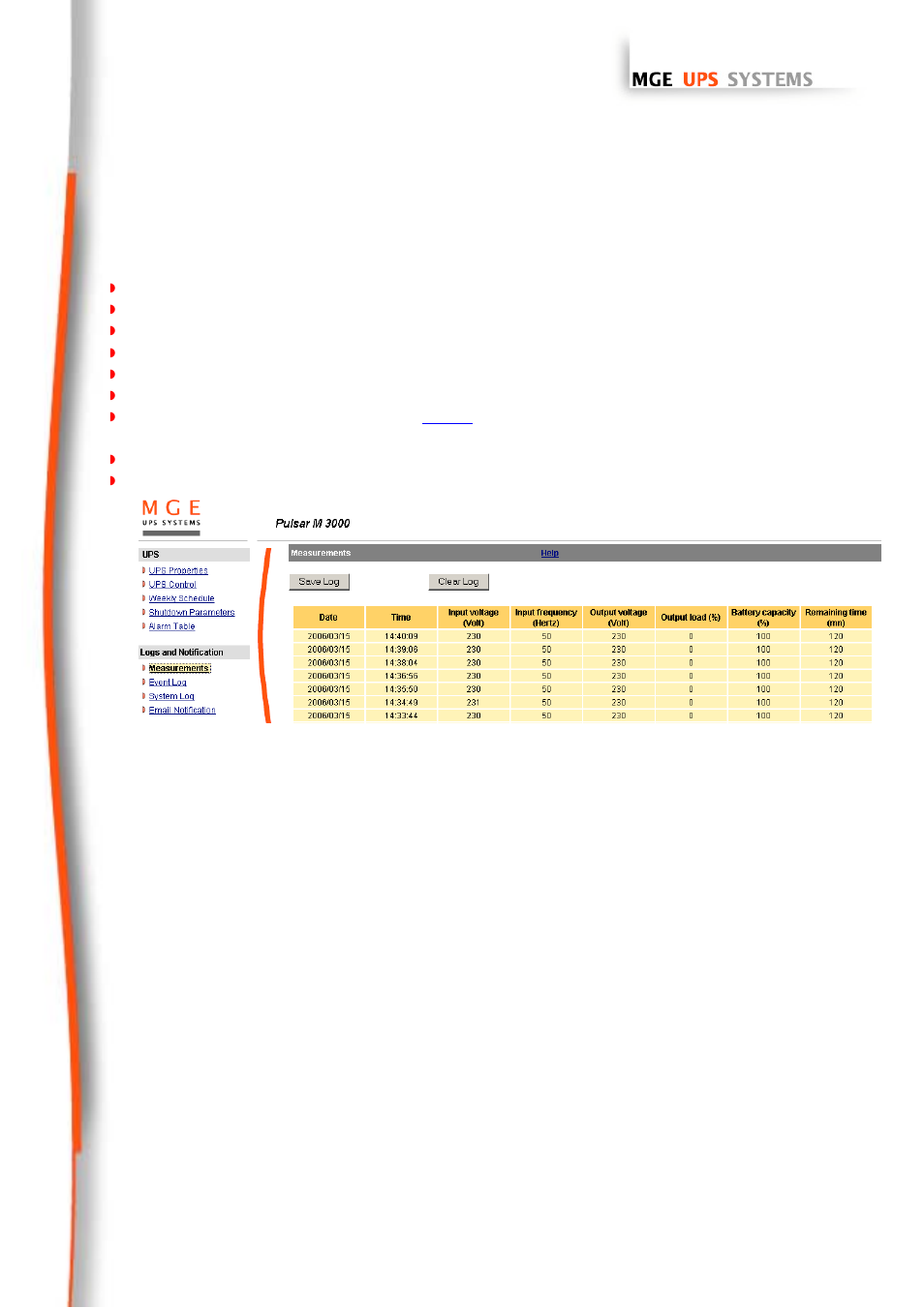 Measurements, 7 measurements | MGE UPS Systems 66102 User Manual | Page 24 / 63
