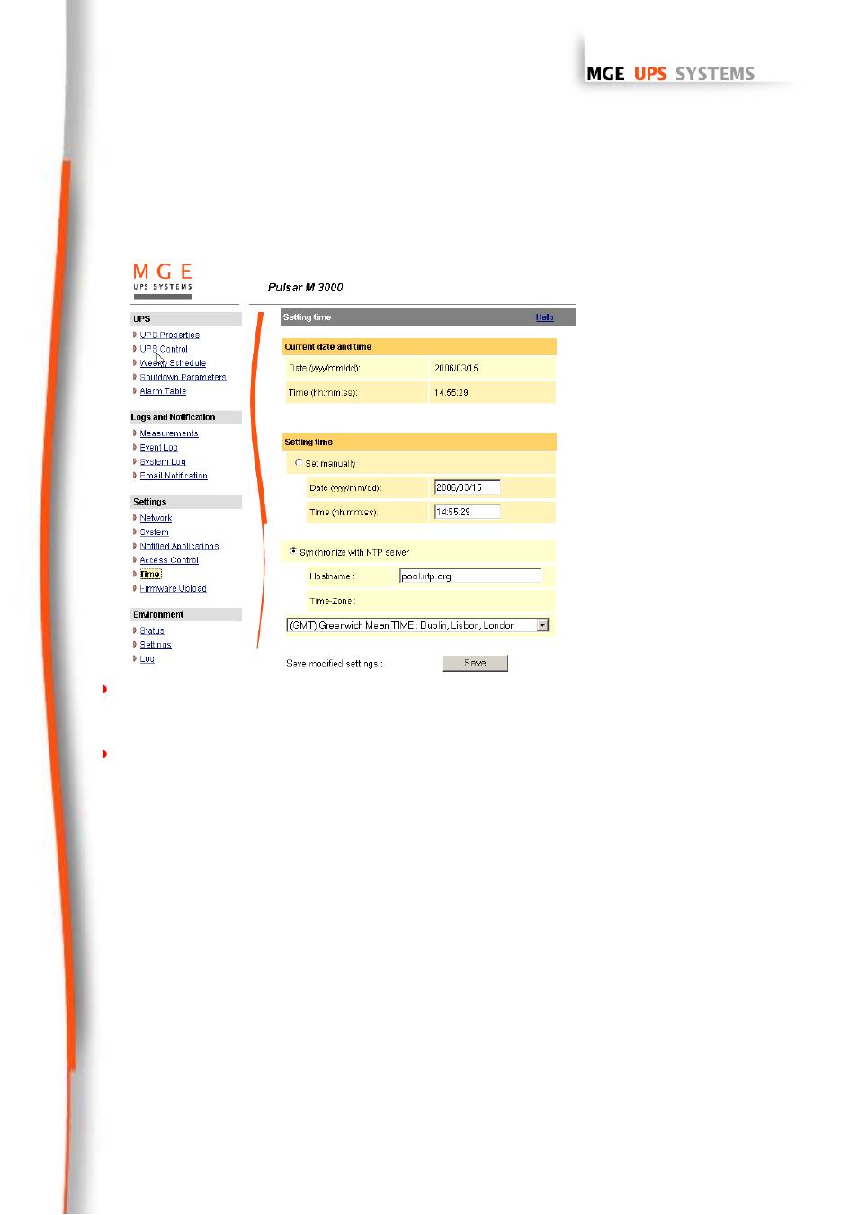 Date and time, 6 date and time | MGE UPS Systems 66102 User Manual | Page 39 / 63